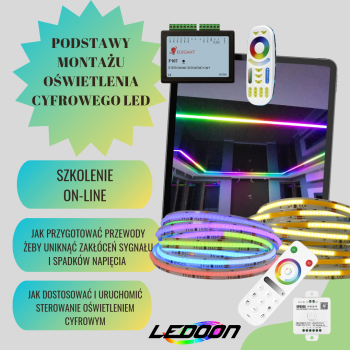 Dodatek - Oświetlenie LED: cyfrowe kontrolery, automatyzacja, zaawansowane efekty